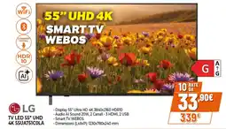 Ipercoop LG TV LED 55" UHD 4K 55UA751COLA offerta