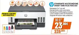 Ipercoop hp STAMPANTE MULTIFUNZIONE SMART TANK PLUS 7005 AIO offerta