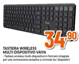 Ipercoop Tastiera wireless multi-dispositivo vaiya offerta