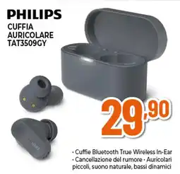 Ipercoop PHILIPS CUFFIA AURICOLARE TAT3509GY offerta