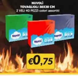 Supermercati Visotto Nuvoli tovaglioli offerta