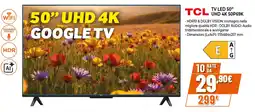 Ipercoop TCL TV LED 50" UHD 4K 50P69K offerta