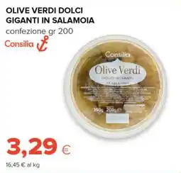 Tigre Olive verdi dolci giganti in salamoia Consilia offerta