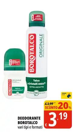 Tigros Deodorante borotalco offerta