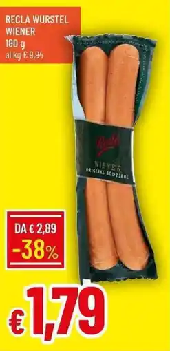 Galassia Recla wurstel wiener offerta