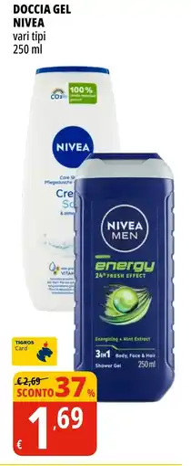 Tigros Doccia gel nivea offerta