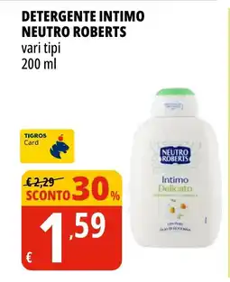 Tigros Detergente intimo neutro roberts offerta