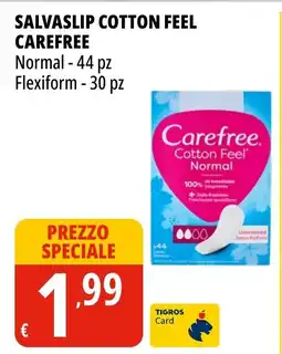 Tigros Salvaslip cotton feel carefree offerta