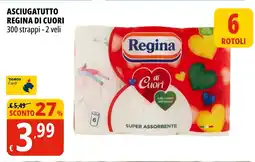 Tigros Asciugatutto regina di cuori offerta