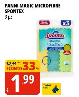 Tigros Panni magic microfibre spontex offerta
