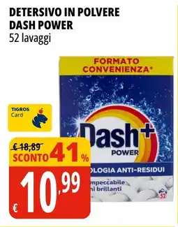 Tigros Detersivo in polvere dash power offerta