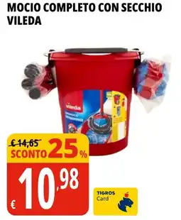 Tigros Mocio completo con secchio vileda offerta