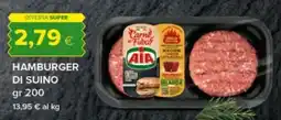 Tigre Aia hamburger di suino offerta