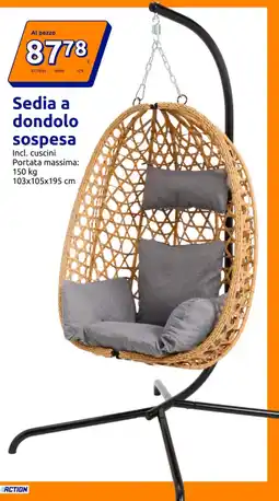 Action Sedia a dondolo sospesa offerta