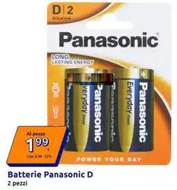 Action Batterie Panasonic D offerta
