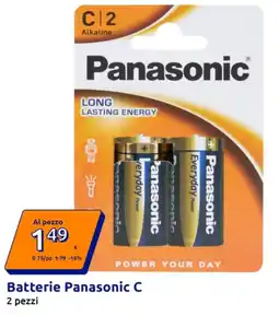 Action Panasonic Batterie Panasonic C offerta