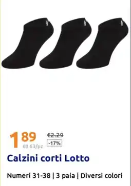 Action Calzini corti Lotto offerta