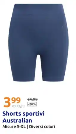 Action Shorts sportivi Australian offerta