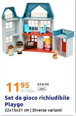 Action Set da gioco richiudibile Playgo offerta
