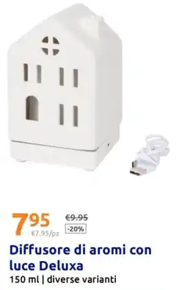 Action Diffusore di aromi con luce Deluxa offerta