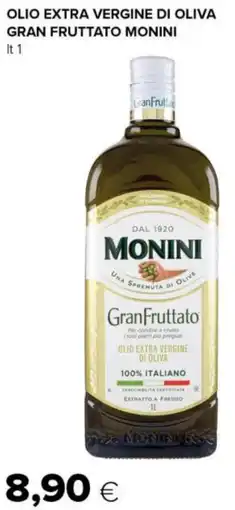 Tigre Olio extra vergine di oliva gran fruttato MONINI offerta
