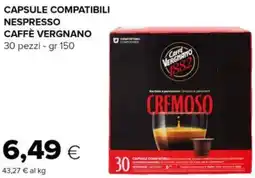 Tigre Capsule compatibili nespresso CAFFÈ VERGNANO offerta
