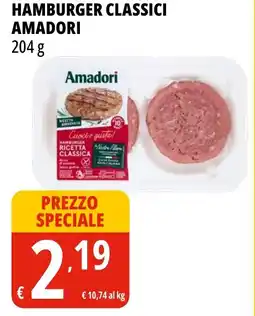 Tigros Hamburger classici amadori offerta