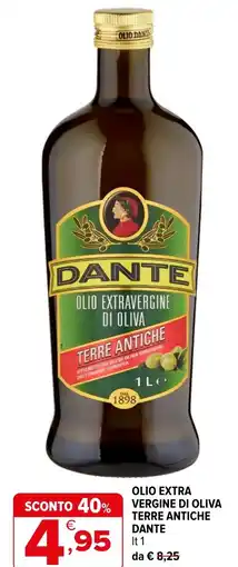Iperal Olio extra vergine di oliva terre antiche DANTE offerta