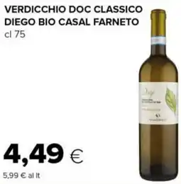 Tigre Verdicchio doc classico diego bio casal farneto offerta