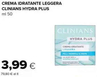 Tigre Crema idratante leggera clinians hydra plus offerta