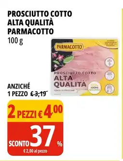 Tigros Prosciutto cotto alta qualità parmacotto offerta