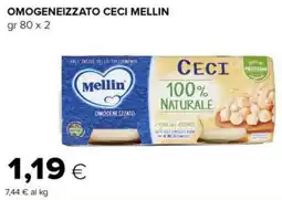 Tigre Omogeneizzato ceci MELLIN offerta