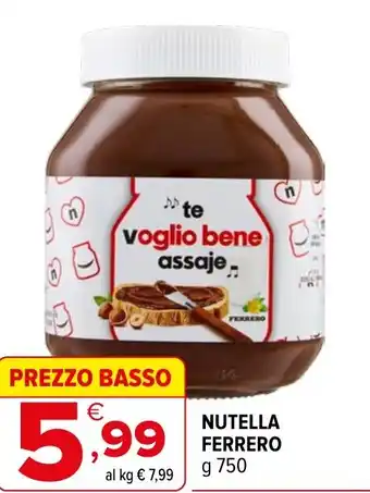Iperal Nutella FERRERO offerta