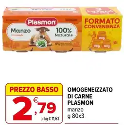 Iperal Omogeneizzato di carne PLASMON offerta