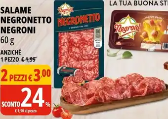 Tigros Salame negronetto negroni offerta