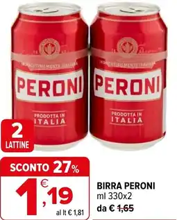 Iperal Birra PERONI offerta