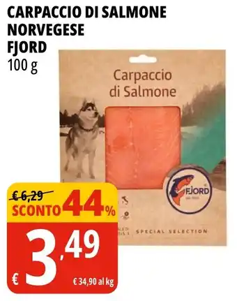 Carpaccio di salmone norvegese fjord