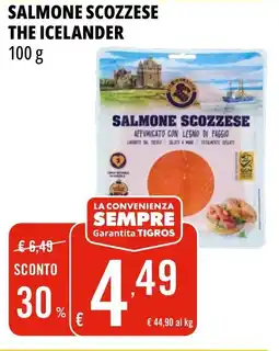Tigros Salmone scozzese the icelander offerta