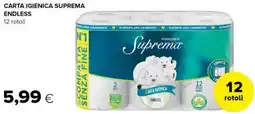 Tigre Carta igienica SUPREMA ENDLESS offerta