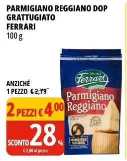 Tigros Parmigiano reggiano dop grattugiato ferrari offerta