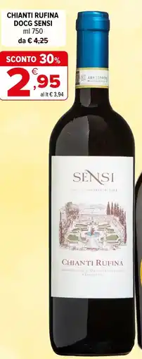 Iperal Chianti rufina DOCG SENSI offerta