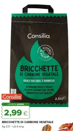 Tigre Consilia bricchette di carbone vegetale offerta