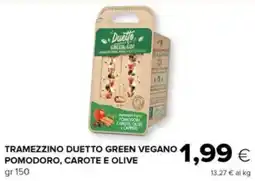 Oasi Duetto tramezzino duetto green vegano pomodoro, carote e olive offerta