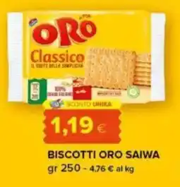 Oasi Biscotti oro SAIWA offerta