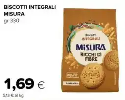 Oasi Biscotti integrali MISURA offerta