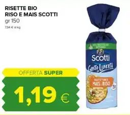 Oasi Risette bio riso e mais SCOTTI offerta