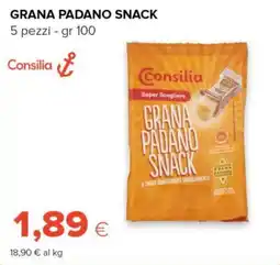 Tigre Grana padano snack Consilia offerta