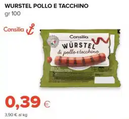 Tigre Wurstel pollo e tacchino Consilia offerta