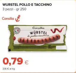 Tigre Consilia wurstel pollo e tacchino offerta