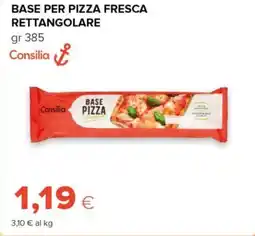 Tigre Base per pizza fresca rettangolare Consilia offerta